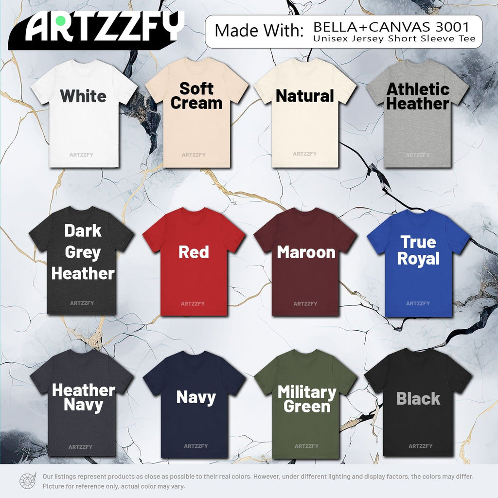 Stylish Casual Unisex Jersey Short Sleeve Tee